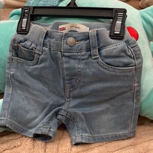 Levi's Kids Light Blue Denim Shorts